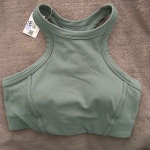 Ribbed Nulu High-Neck Yoga Bra Size 6